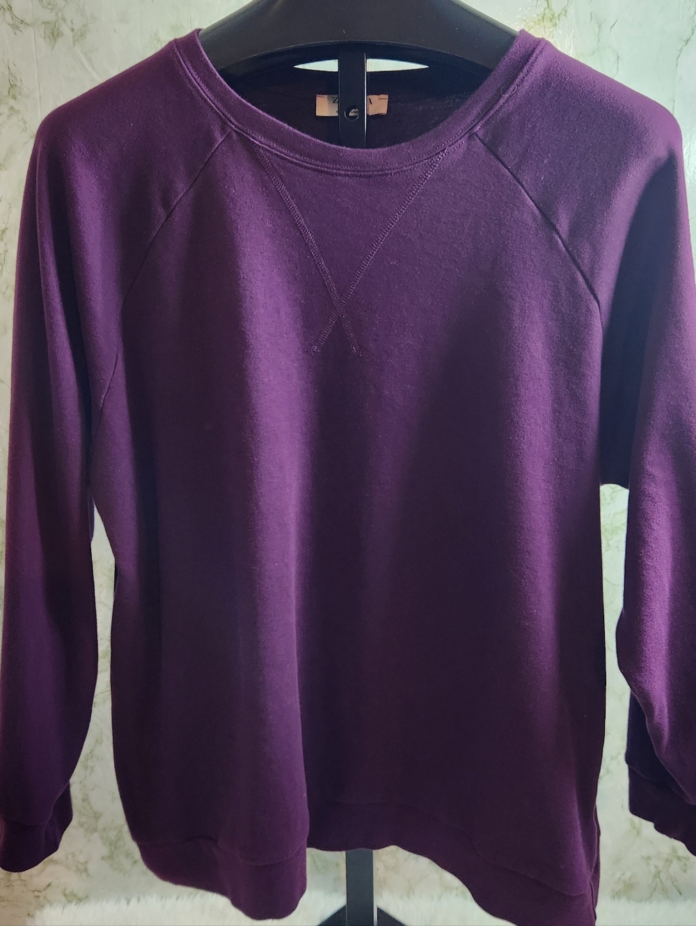 ZENANA Purple Crewneck Sweatshirt